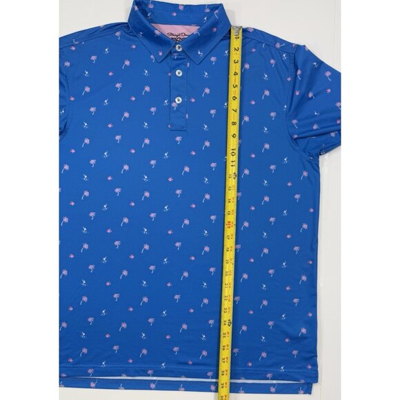 Straight Down Golf Mens Polo Shirt Sz Large Ritz Carlton Laguna Niguel Tropical - Picture 13 of 13
